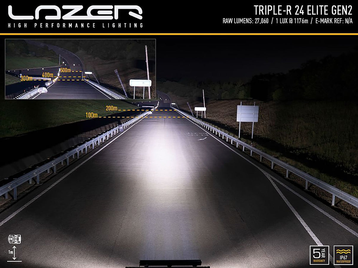 Lazer Triple – R 24 Elite extraljusramp 44" (1125mm) - Carlevel AB - Fordon och delar > Fordonsdelar > Belysning > Extraljus