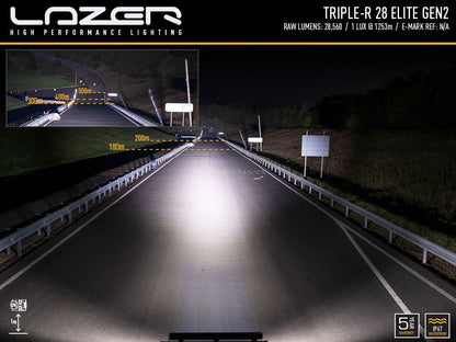 Lazer Triple – R 28 Elite extraljusramp 51"/1305 mm - Carlevel AB - Fordon och delar > Fordonsdelar > Belysning > Extraljus