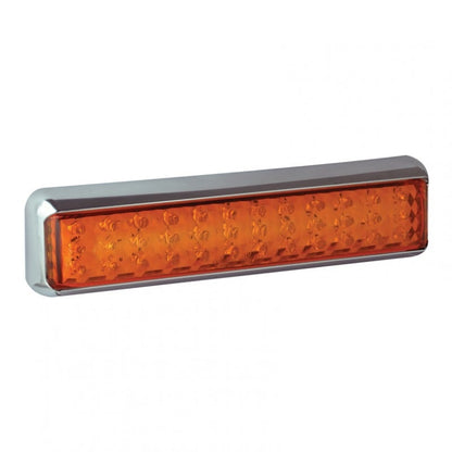 LED Blinkerslampa 200mm Amber – Chrome - Carlevel AB - Fordon och delar > Fordonsdelar > Belysning