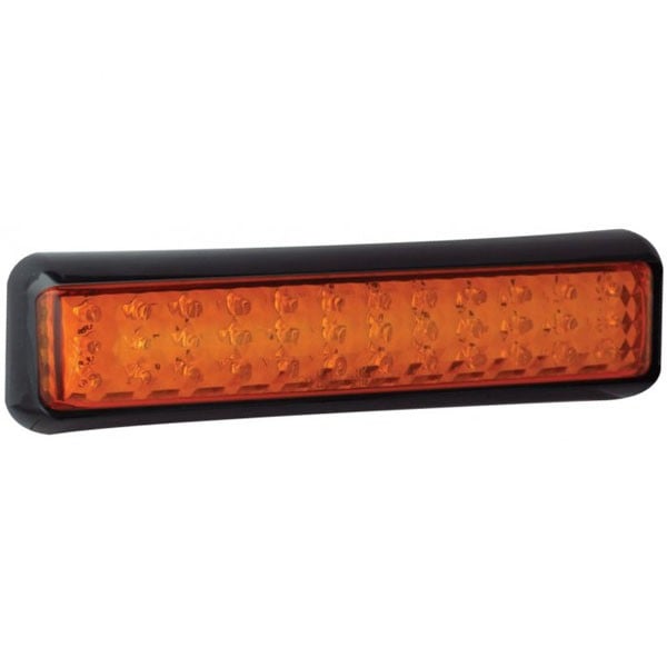 LED Blinkerslampa 200mm Amber – Svart - Carlevel AB - Fordon och delar > Fordonsdelar > Belysning