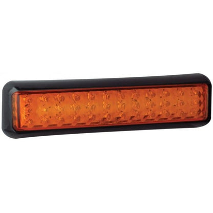 LED Blinkerslampa 200mm Amber – Svart - Carlevel AB - Fordon och delar > Fordonsdelar > Belysning