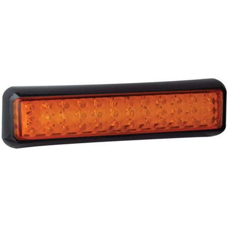 LED Blinkerslampa 200mm Amber – Svart - Carlevel AB - Fordon och delar > Fordonsdelar > Belysning