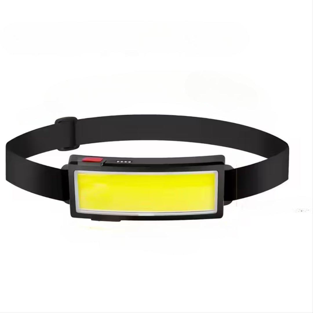 LED COB Pannlampa – USB - laddningsbar, 3 Lägen, Justerbart Huvudband - Carlevel - Ficklampor och Pannlampor