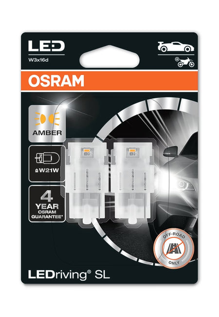 LED extraljus LEDriving® LEDlampa SL W21W – 55 lm – 1,8 W – OSRAM - Carlevel AB - Fordon och delar > Fordonsdelar > Belysning > Extraljus
