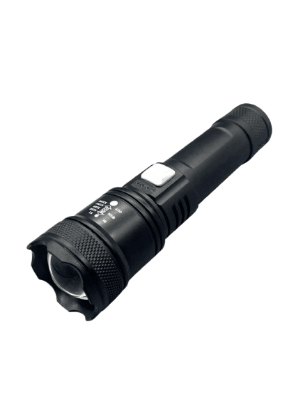 LED-ficklampa uppladdningsbar – 3 lägen, zoom & vattentålig - Carlevel AB - Fordon och delar > Fordonsdelar > Belysning