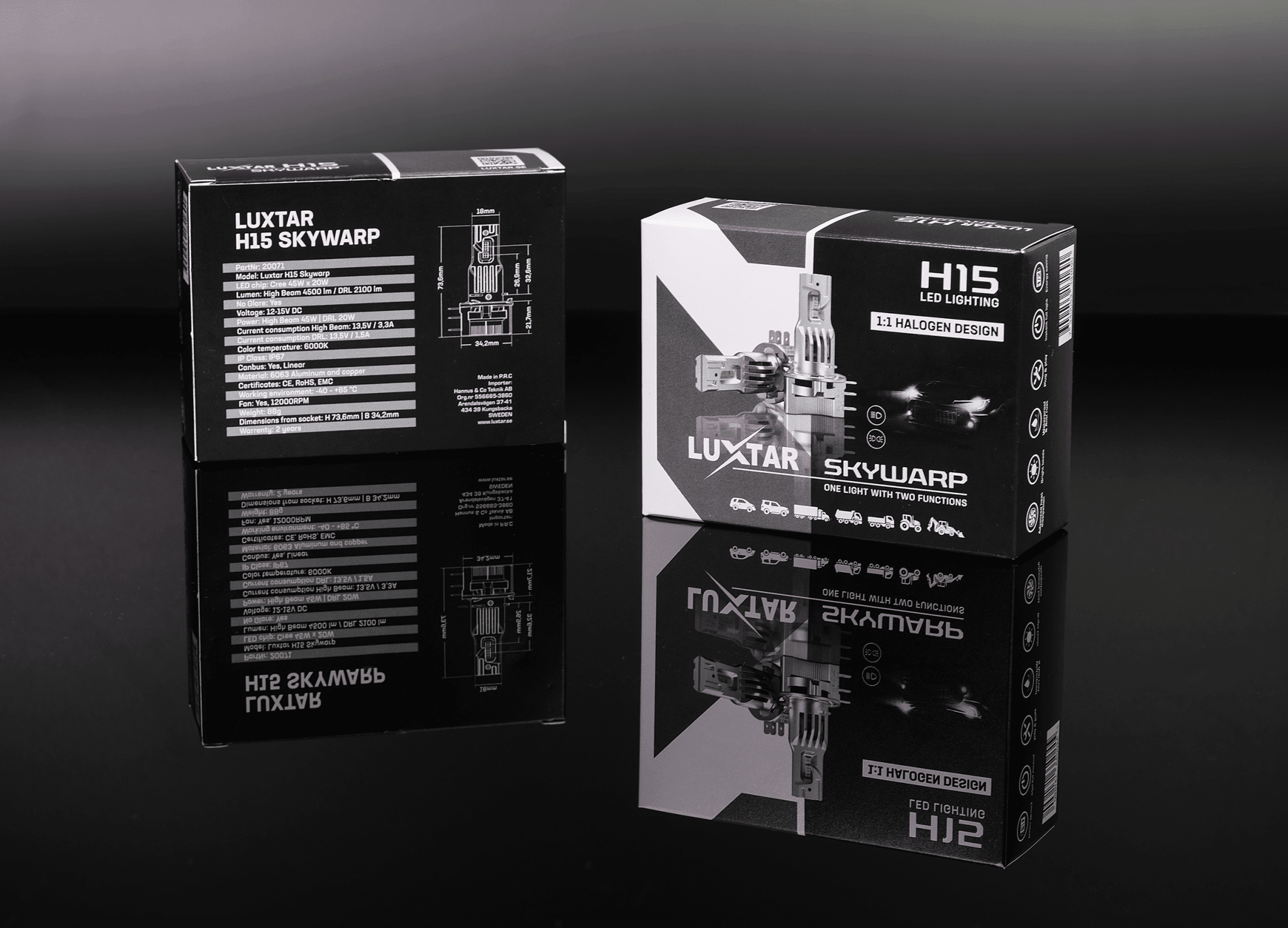 LED-lampa H15 Skywarp - Carlevel AB - Fordon och delar > Fordonsdelar > Belysning > Halvljus