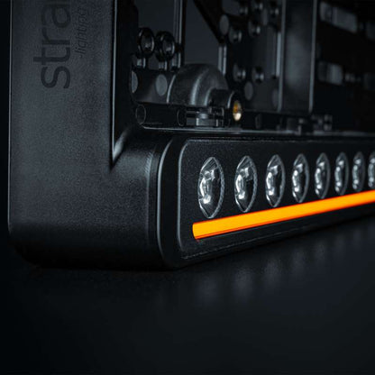 LED-ramp D-Line 20″ Strands Lighting Division – vit/orange positionsljus + inbyggt relä – förpackning och innehåll