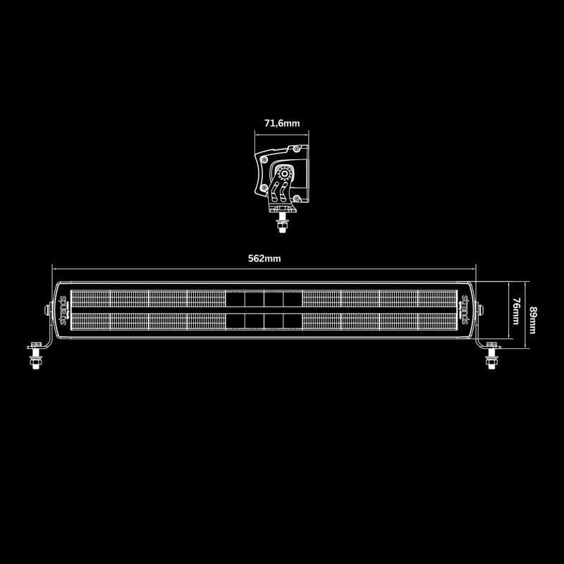 LED-ramp Siberia DR 22″ 6316 lm 1 lux @ 424 m - Carlevel AB - Fordon och delar > Fordonsdelar > Belysning > Extraljus