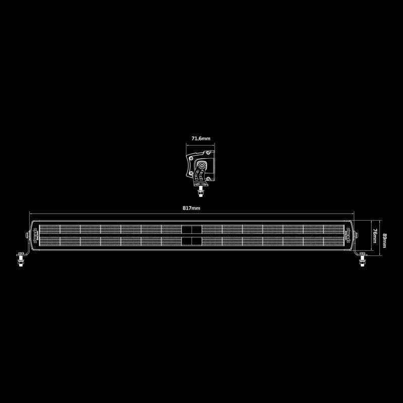 LED-ramp Siberia DR 32" 792 lm – Vit/amber, pos E-godkänd - Carlevel AB - Fordon och delar > Fordonsdelar > Belysning > Extraljus