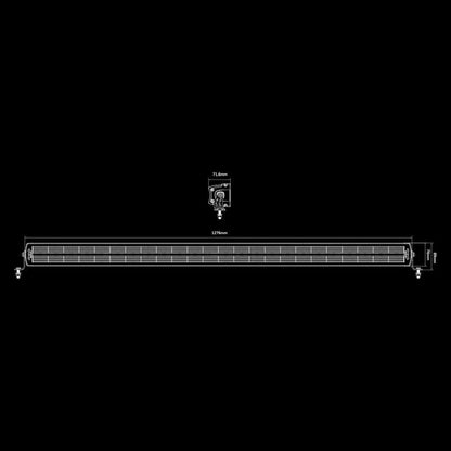 LED-ramp Siberia DR 50″ 11280 lm dubbelradig vit-orange – Hög effekt - Carlevel AB - Fordon och delar > Fordonsdelar > Belysning > Extraljus