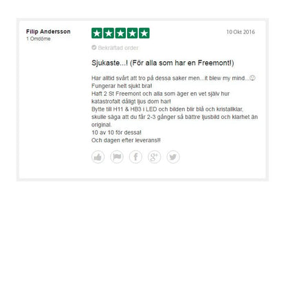 LEDIS – ON S2 LED Konvertering 9005 - Carlevel AB - Fordon och delar > Fordonsdelar > Belysning > Halvljus