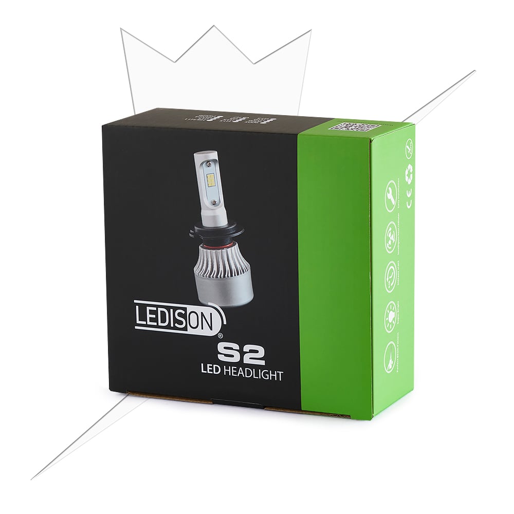 Ledis – On S2 Led Konvertering H7 - Carlevel AB - Fordon och delar > Fordonsdelar > Belysning > Halvljus