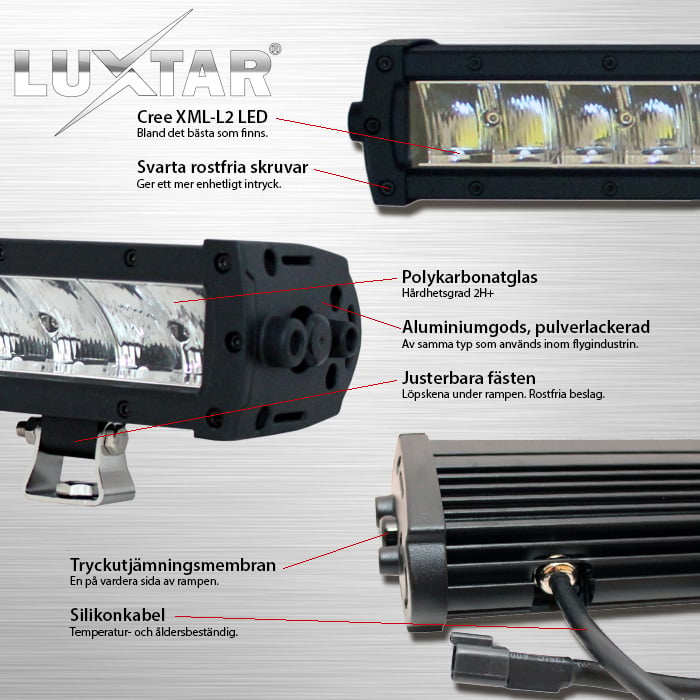 Ledramp Paket X24 Spot – Infälld - Carlevel AB - Fordon och delar > Fordonsdelar > Belysning > Extraljus