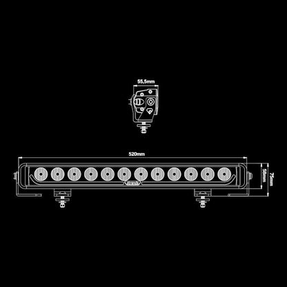 Ledramp Strands Dark Knight Identity 20" 11000 lm - Carlevel AB - Fordon och delar > Fordonsdelar > Belysning > Extraljus