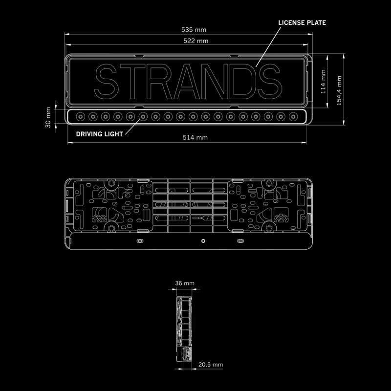 Ledramp Strands Nuuk E-Line Black 20″ 8100 lm - Carlevel AB - Fordon och delar > Fordonsdelar > Belysning > Extraljus