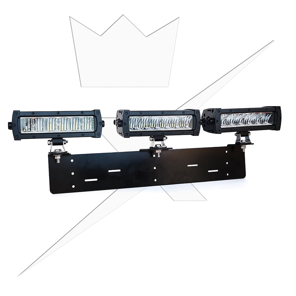 LED-rampspaket Trippel X6 – 129,6 W – produktvy från sidan | LUXTAR