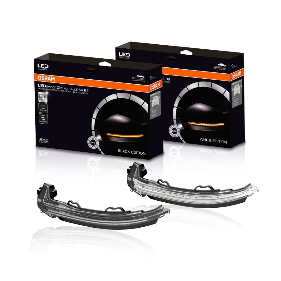 LEDriving Dynamiska spegelblinkers – Audi A3 8V – Black Edition - Carlevel AB - Fordon och delar > Fordonstillbehör