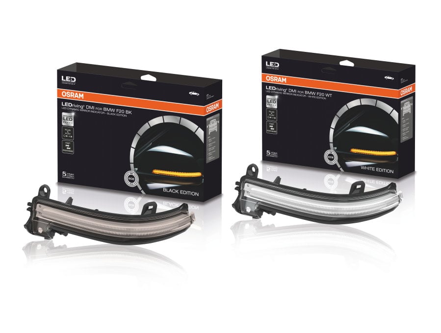 LEDriving Dynamiska spegelblinkers – BMW 1 – serie (WHITE) - Carlevel AB - Fordon och delar > Fordonstillbehör