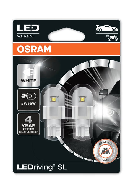 LEDriving LEDlampa SL W16W – T15 – Vit - Carlevel AB - Fordon och delar > Fordonsdelar > Belysning