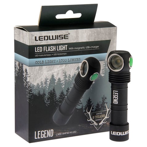 Ledwise Legend Ficklampa Kall – Vit - Carlevel AB - Fordon och delar > Fordonsdelar > Belysning