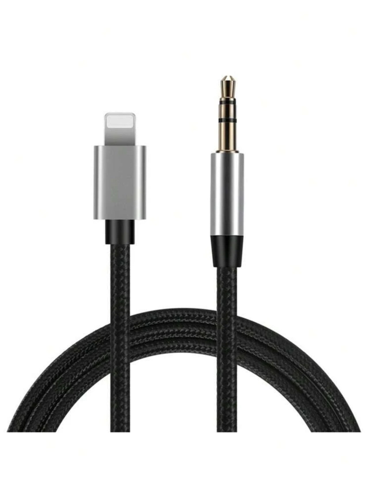 Lightning till 3.5mm Ljudkabel 1m Svart – Anslut Din iPhone utan Adapter - Carlevel - 