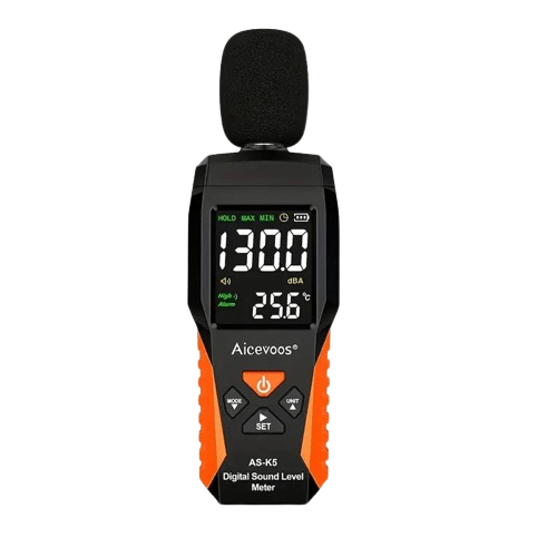 Ljudmätare Digital – Decibelmätare 30 - 130dB Batteridriven Decibelmeter - Carlevel - 