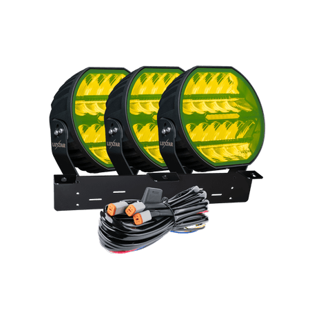 LUXTAR LED-extraljus Stellar Black RAD3 – Yellow - Carlevel AB - Fordon och delar > Fordonsdelar > Belysning > Extraljus