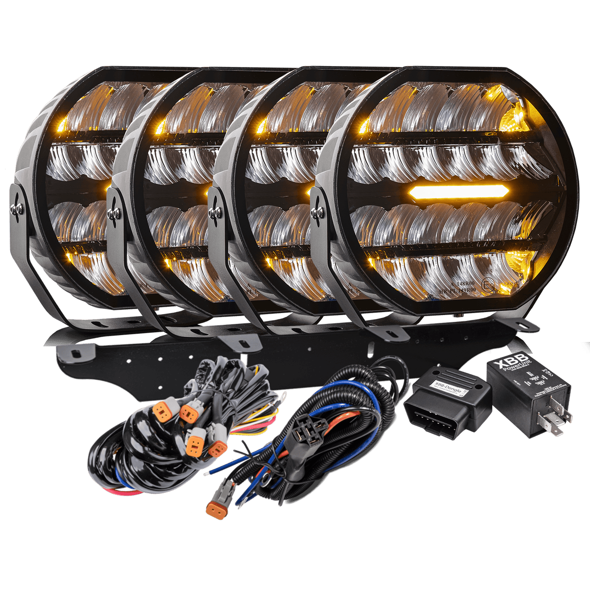 LUXTAR LED-extraljus Stellar Black RAD4 Canbus – 16 480 lm - Carlevel AB - Fordon och delar > Fordonsdelar > Belysning > Extraljus