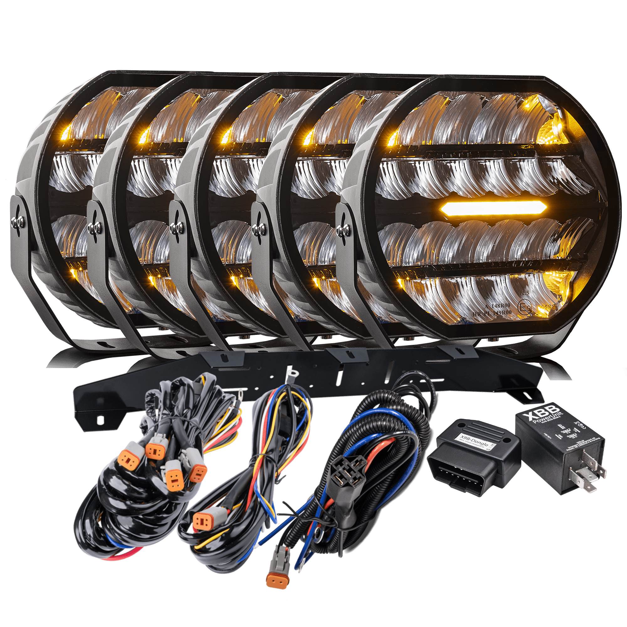 LUXTAR LED-extraljus Stellar Black RAD5 Canbus – 16 480 lm - Carlevel AB - Fordon och delar > Fordonsdelar > Belysning > Extraljus