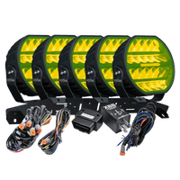 LUXTAR LED-extraljus Stellar Black RAD5 – Yellow Canbus - Carlevel AB - Fordon och delar > Fordonsdelar > Belysning > Extraljus