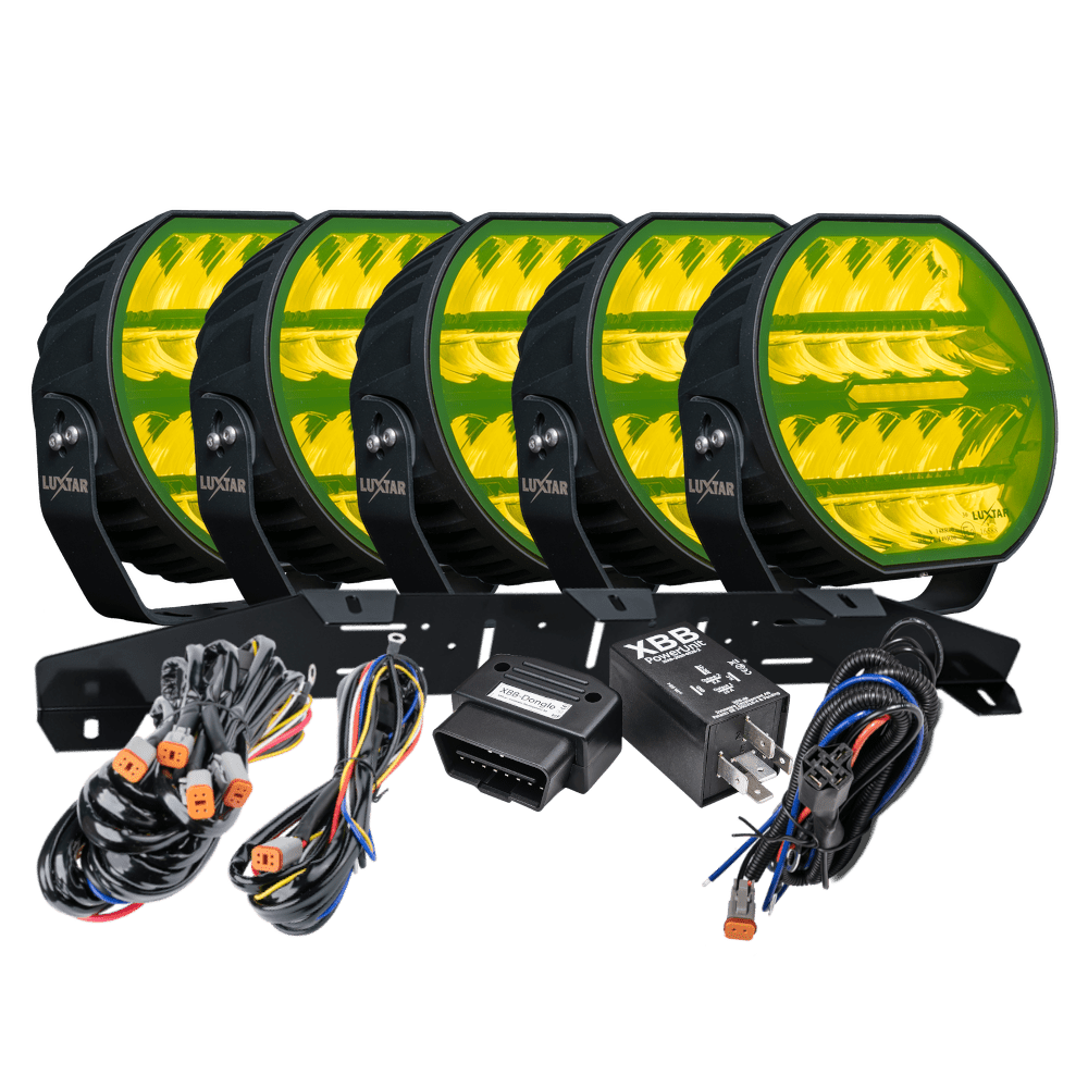 LUXTAR LED-extraljus Stellar Black RAD5 – Yellow Canbus - Carlevel AB - Fordon och delar > Fordonsdelar > Belysning > Extraljus