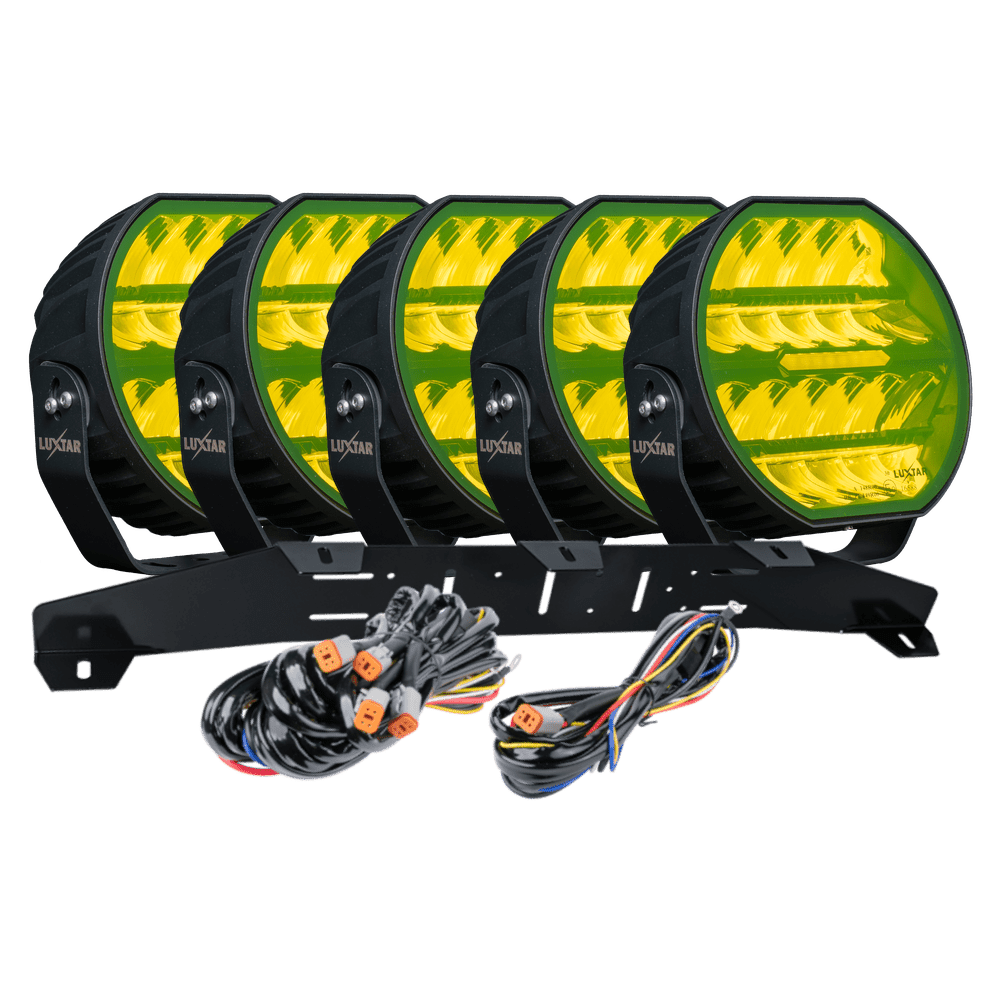 LUXTAR LED-extraljus Stellar Black RAD5 – Yellow - Carlevel AB - Fordon och delar > Fordonsdelar > Belysning > Extraljus