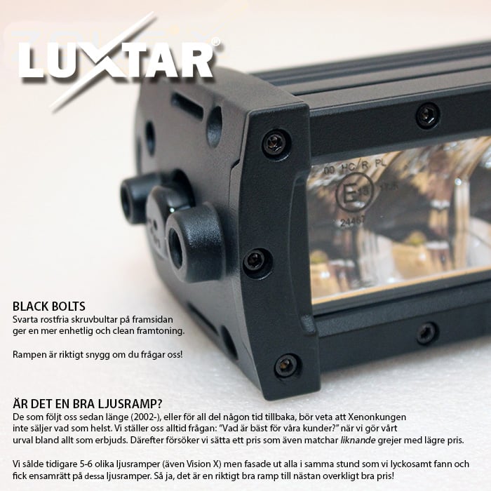 LUXTAR Ledramp X18 – Spot 52 cm - Carlevel AB - Fordon och delar > Fordonsdelar > Belysning > Extraljus