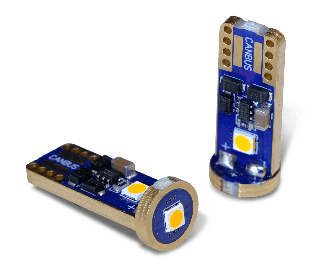 NeonLux – T10 W5W – Canbus – Yellow – 130 lm – 1,9W – LUXTAR – produktbild framifrån | LUXTAR