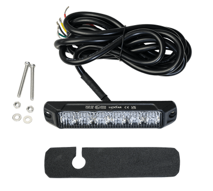 OptiFlux – Warning Light – Amber 6 LED – 2026-10-30 00:00:00 – IP67, IP69K – LUXTAR – alternativ vy | LUXTAR
