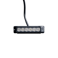 OptiFlux – Warning Light – Amber 6 LED – 2026-10-30 00:00:00 – IP67, IP69K – LUXTAR – produktbild framifrån | LUXTAR