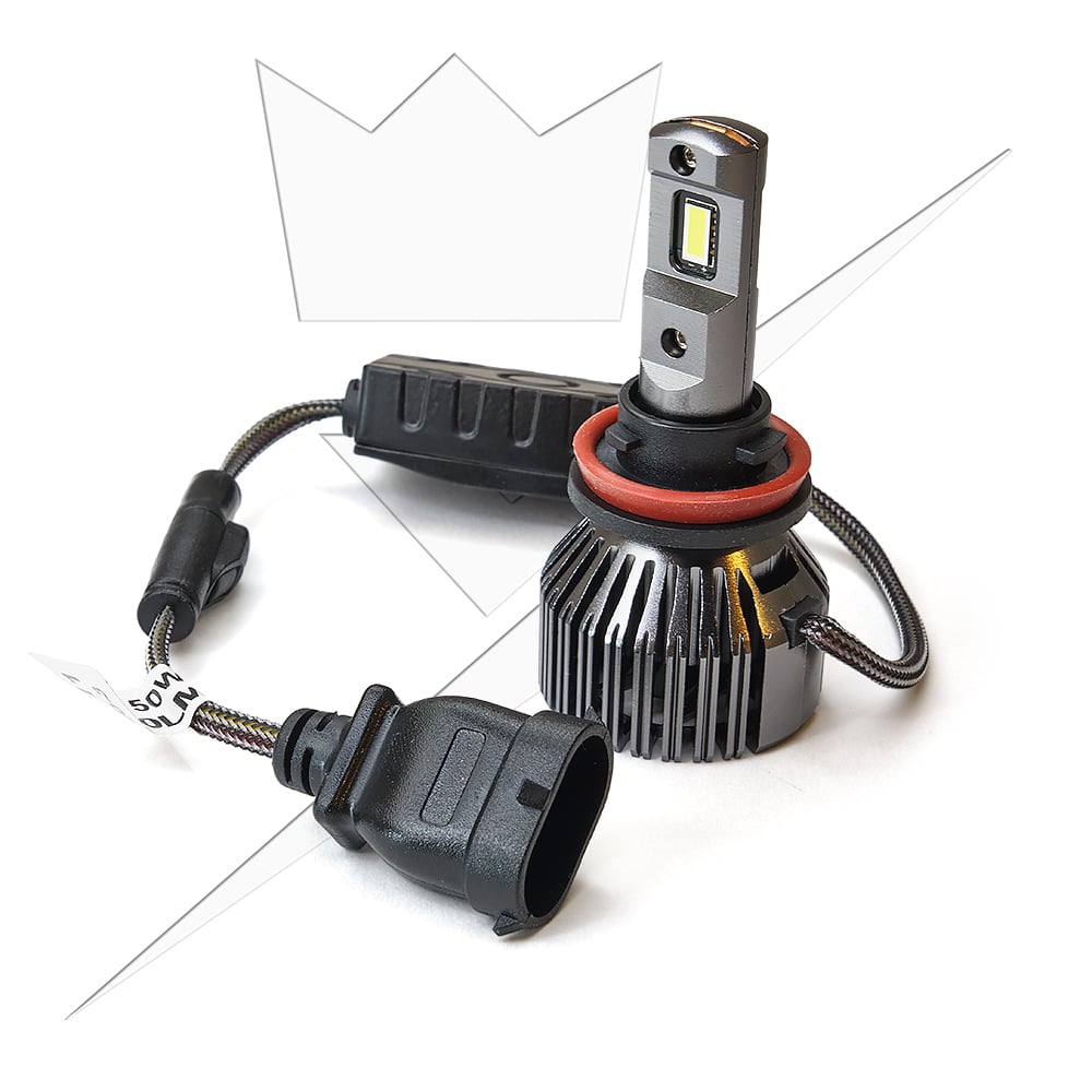 Premium CANBUS H9 LED – 52 W – måttspecifikation | LUXTAR