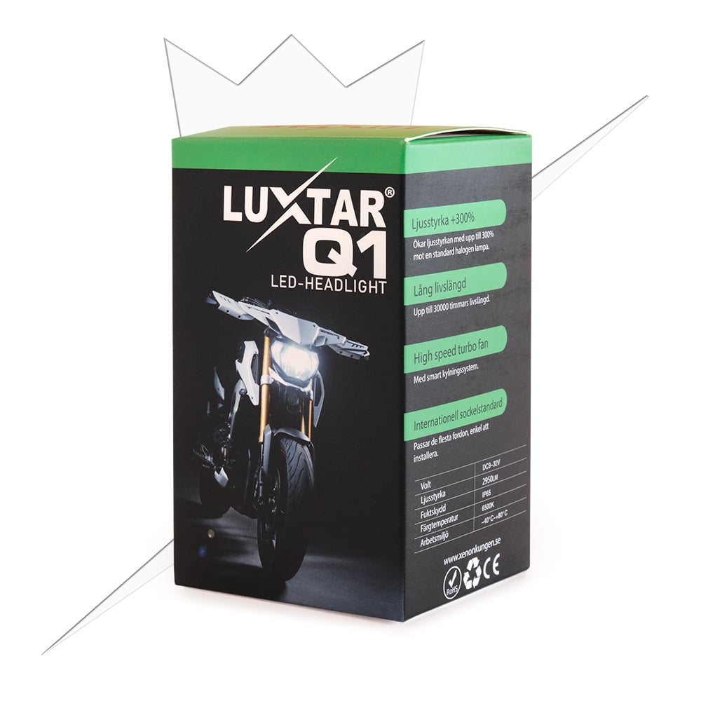 LUXTAR Q1 LED 9006 – 9-32V DC - Carlevel AB - Fordon och delar > Fordonsdelar > Belysning > Halvljus