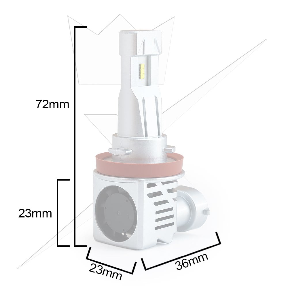 LUXTAR Q1 Led H11 – 9-32V DC - Carlevel AB - Fordon och delar > Fordonsdelar > Belysning > Halvljus