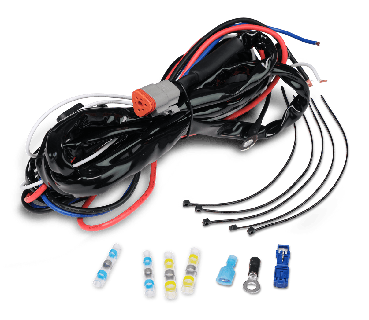 Reläkabelsats DT-3 X1 – 12V – 80A Relä – LUXTAR – närbild detaljer | LUXTAR