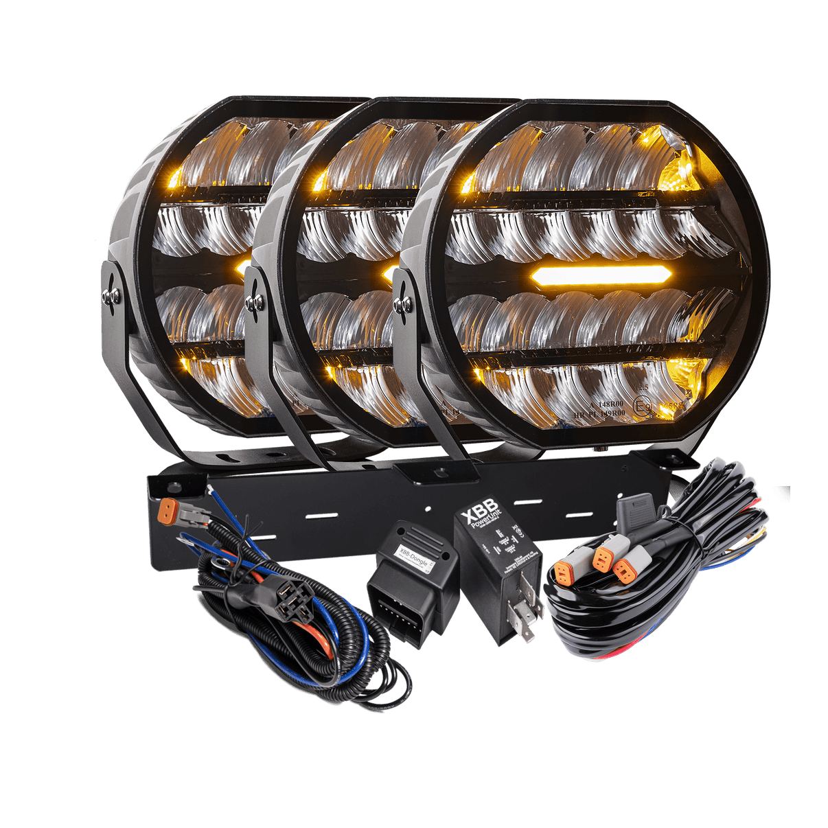 LED extraljus Stellar Black RAD3 >>CANBUS<< – 12 200 lm – 16 480 lm – LUXTAR – produktbild framifrån | LUXTAR