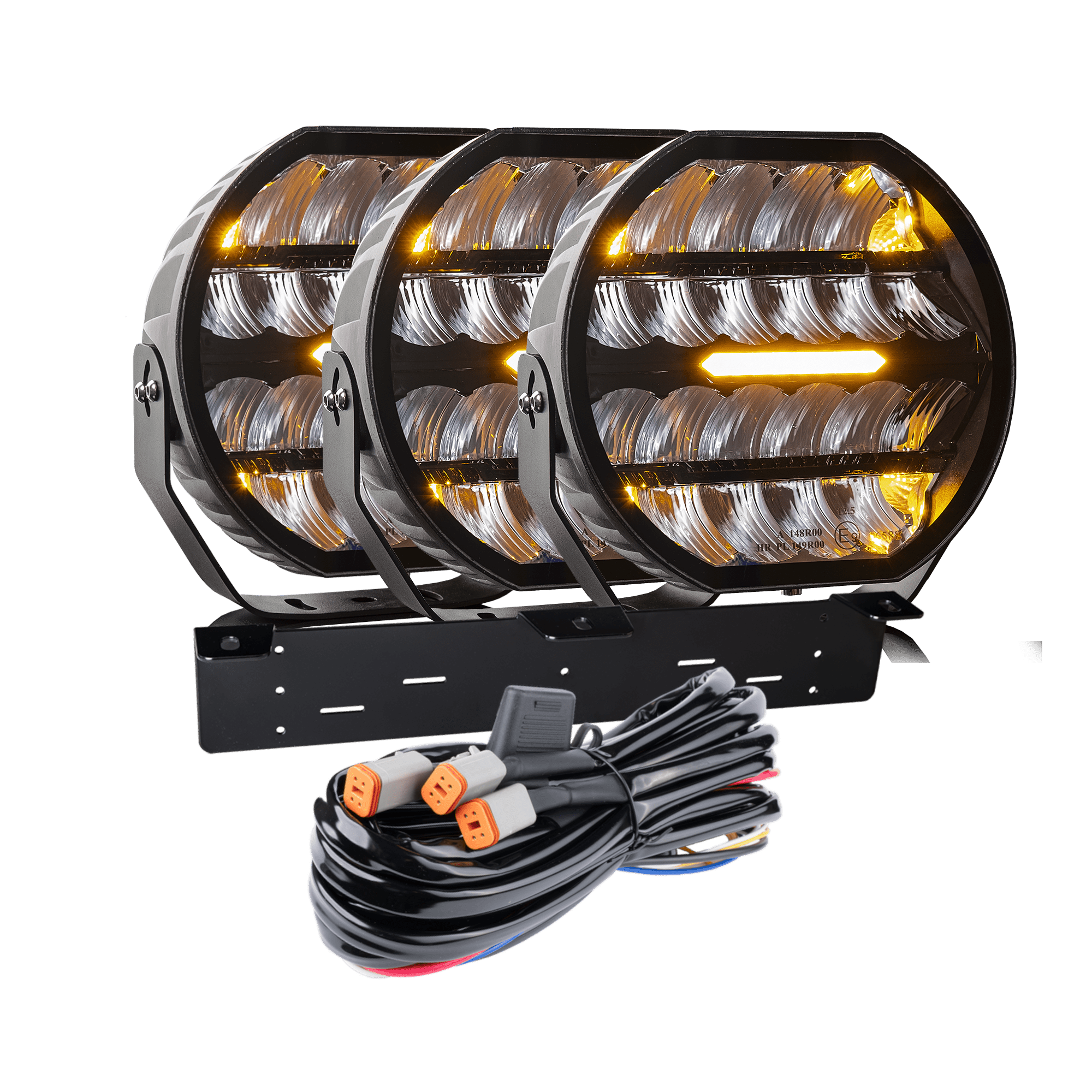 LED extraljus Stellar Black RAD3 – 12 200 lm – 16 480 lm – LUXTAR – produktbild framifrån | LUXTAR