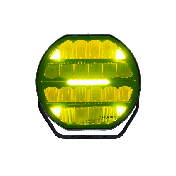 LED extraljus Stellar Dynamic 9" Black – Yellow – 12 200 lm – 16 480 lm – LUXTAR – produktvy från sidan | LUXTAR