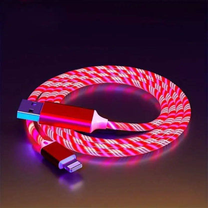 Lysande Laddkabel till iPhone - Snabb & LED Belyst Lightning Kabel - Carlevel - 