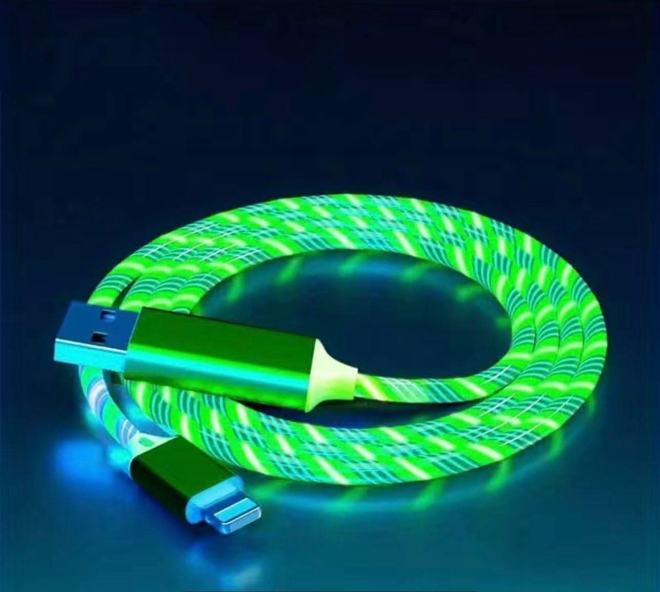 Lysande Laddkabel till iPhone - Snabb & LED Belyst Lightning Kabel - Carlevel - 