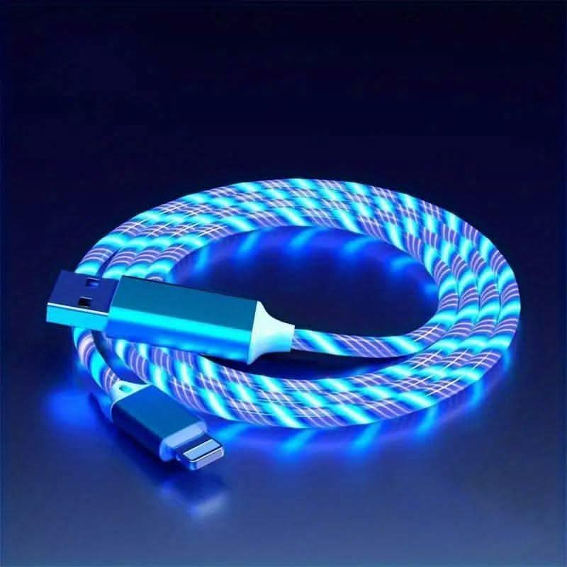 Lysande Laddkabel till iPhone - Snabb & LED Belyst Lightning Kabel - Carlevel - 