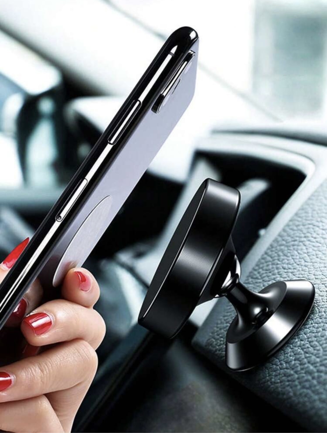 Magnetisk mobilhållare för bil – Stabil fastning instrumentbräda - Carlevel AB - Fordon och delar > Fordonstillbehör