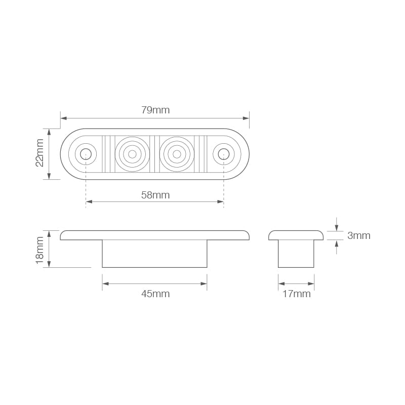 Markeringsljus 2 – LED RÖD 12/24V (2 – pack) - Carlevel AB - Fordon och delar > Fordonsdelar > Belysning