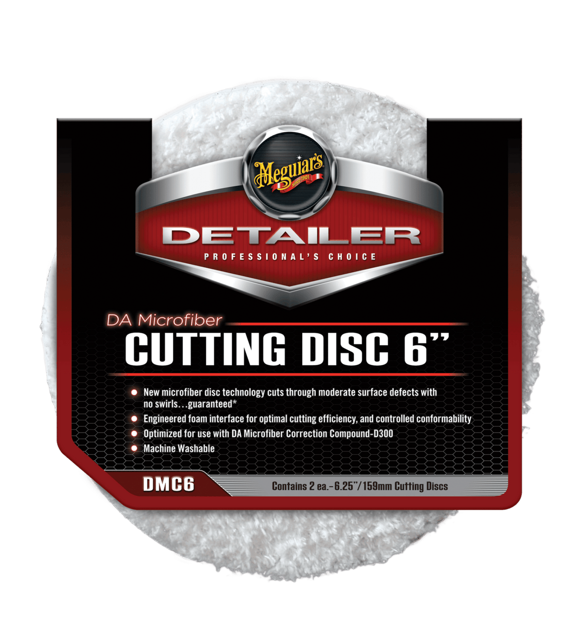 Meguiar's DA Microfiber Cutting Pad 6" 2 – Pack - Carlevel AB - Fordon och delar > Fordonsunderhåll > Bilvård