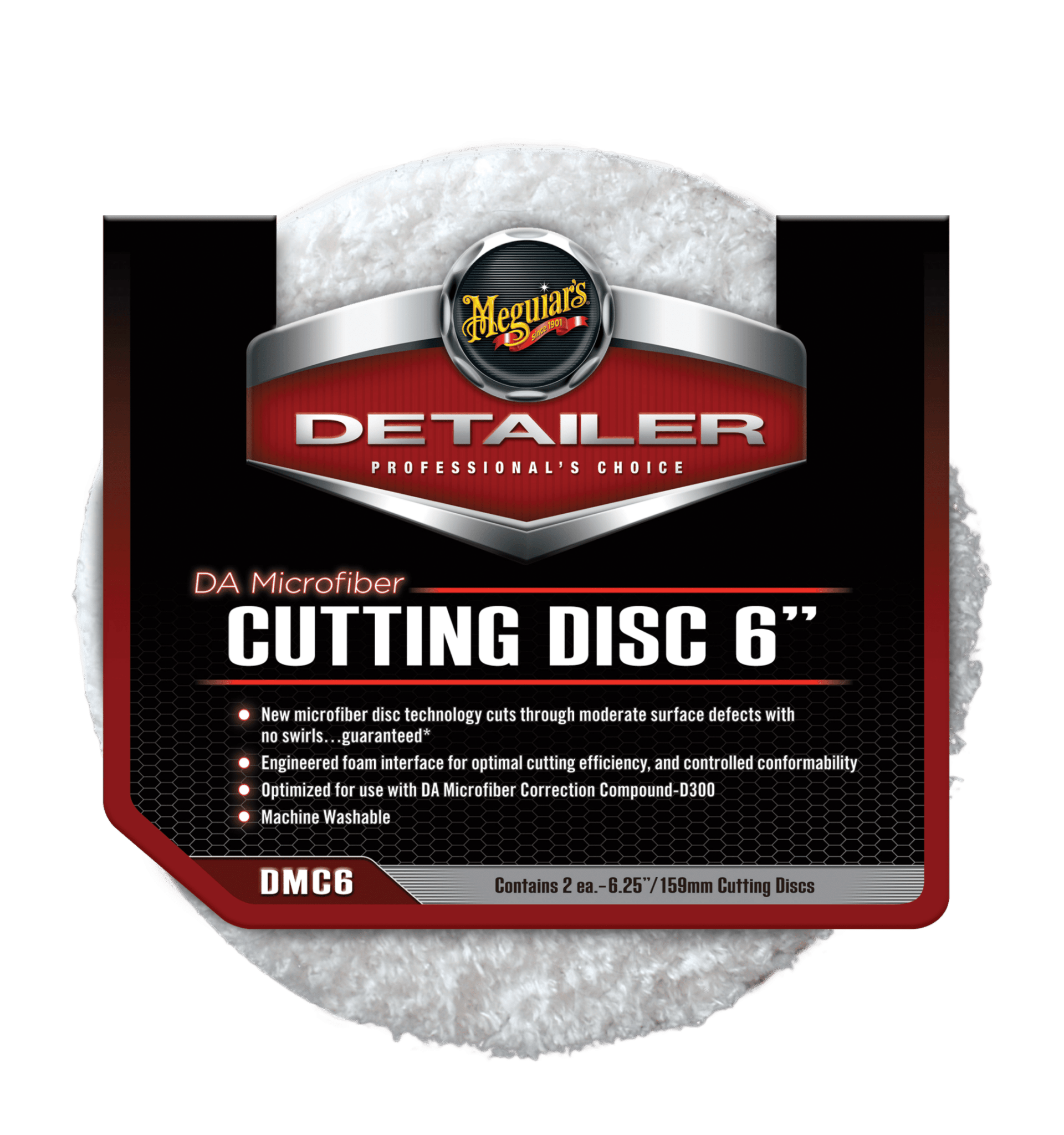 Meguiar's DA Microfiber Cutting Pad 6" 2 – Pack - Carlevel AB - Fordon och delar > Fordonsunderhåll > Bilvård
